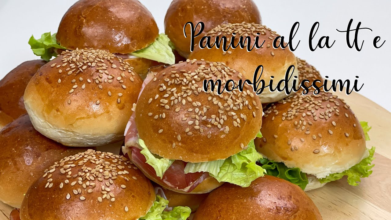 PANINI al LATTE MORBIDISSIMI - DOLCI e SALATI
