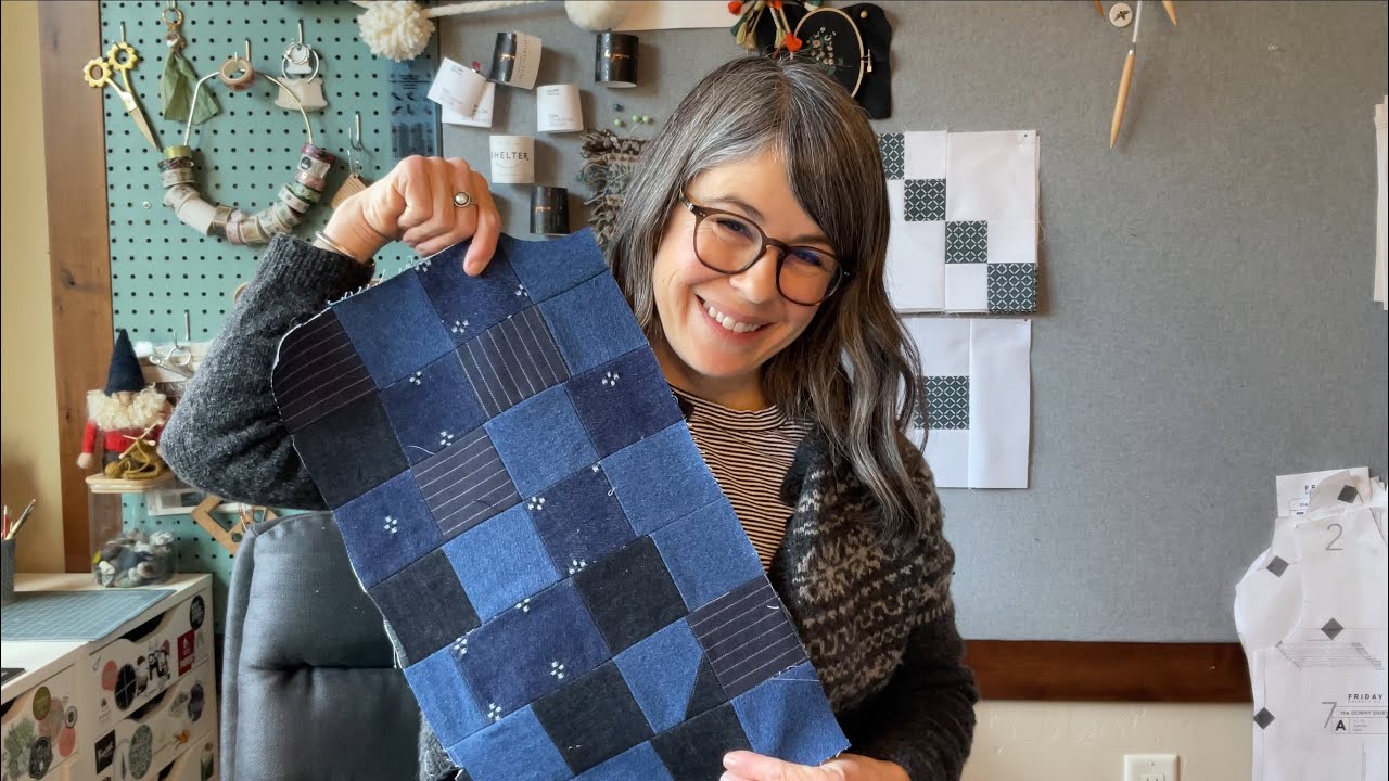 Episode 55: January 2026 Heritage Yoke Cardigan, Cedar Pants, Luffe mittens and Patchwork 