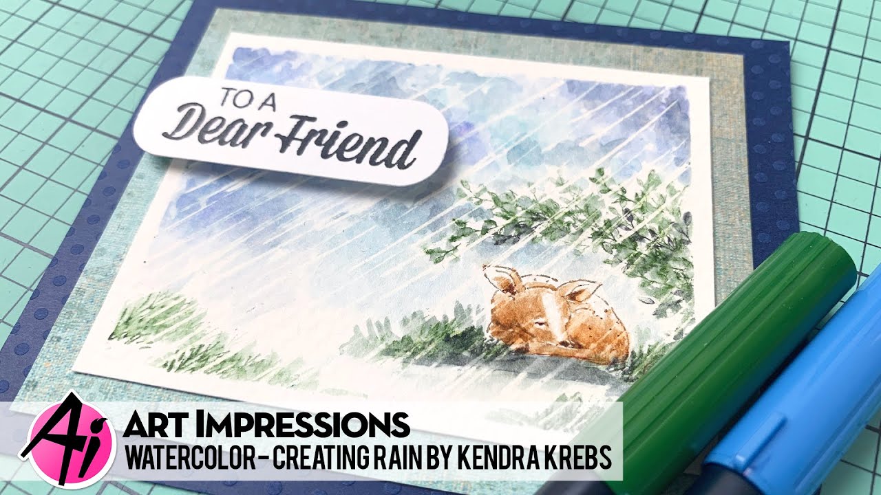 Ai Watercolor - Creating Rain by Kendra Krebs