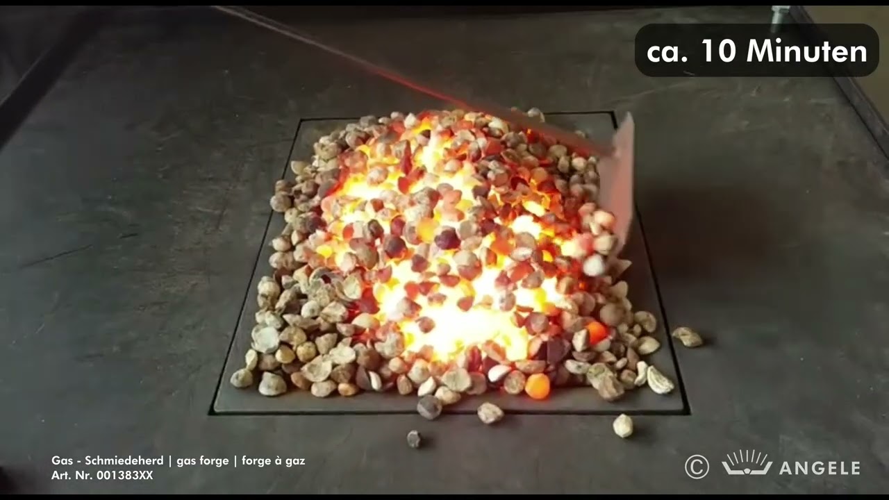 Gas Schmiedefeuer - Gasforge - forge à gaz