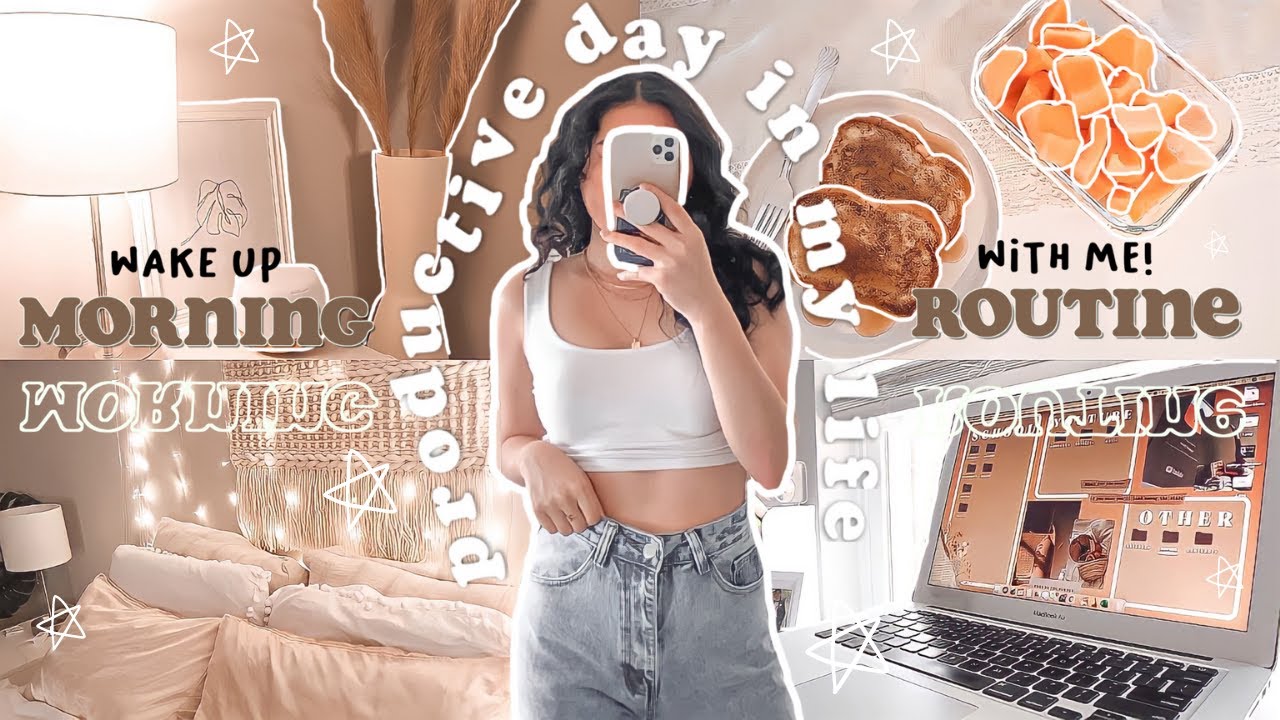 9am PRODUCTIVE college morning routine (day in my life as a full-time YouTuber/student) | 2021