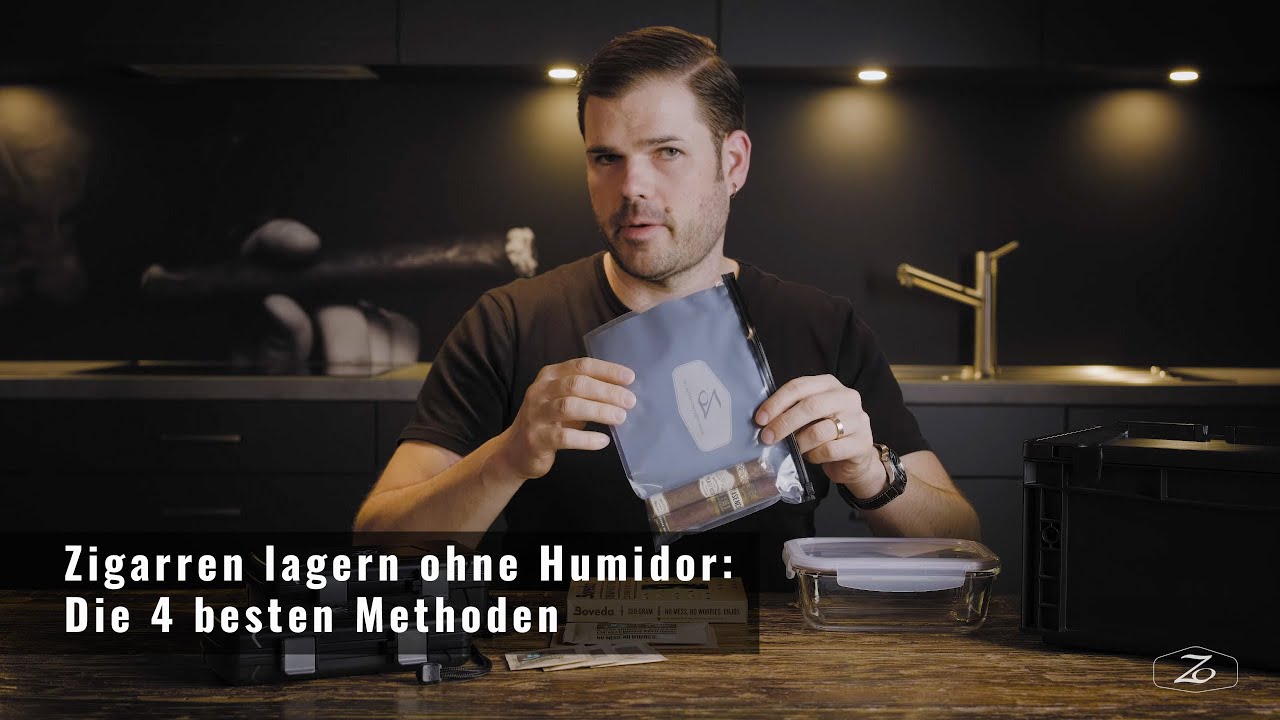 Zigarren lagern ohne Humidor: Die 4 besten Methoden (Zipper Bag, Tupperdor & mehr) 💨