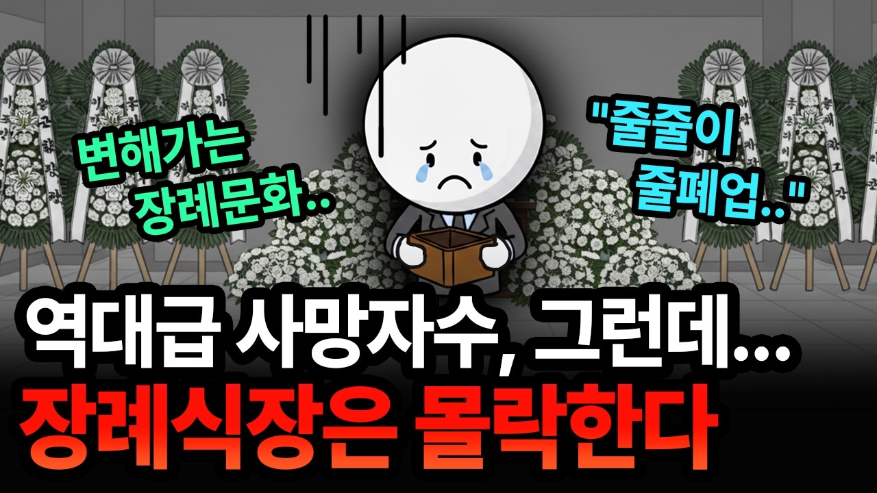 사망자는 늘어나는데 장례 산업 붕괴… 줄폐업 하는 소름 돋는 이유 | 경제 애니메이션