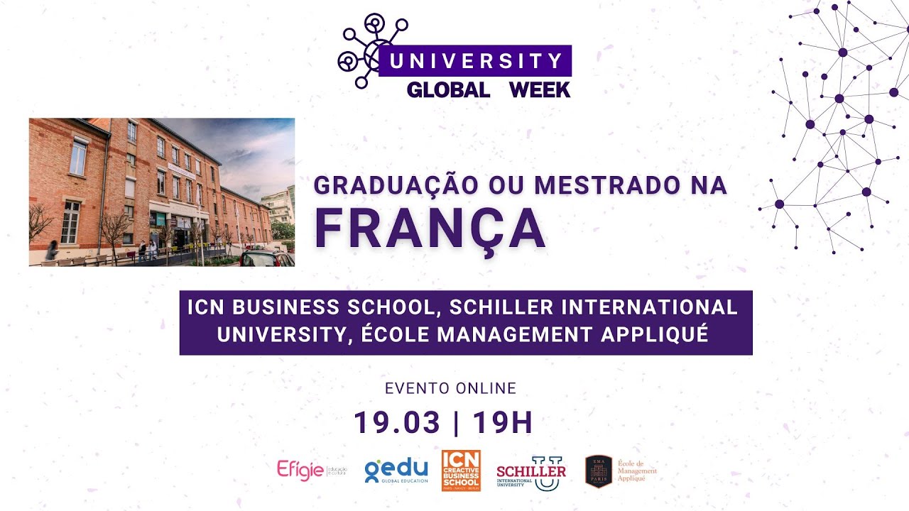 19/03 - University Global Week: Oportunidades na França