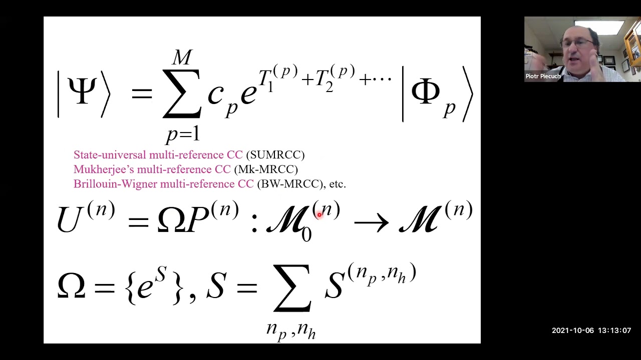 SymCorrel2021 | Approaching Exact Quantum Chemistry by Semi-Stochastic (...) (Piotr Piecuch)