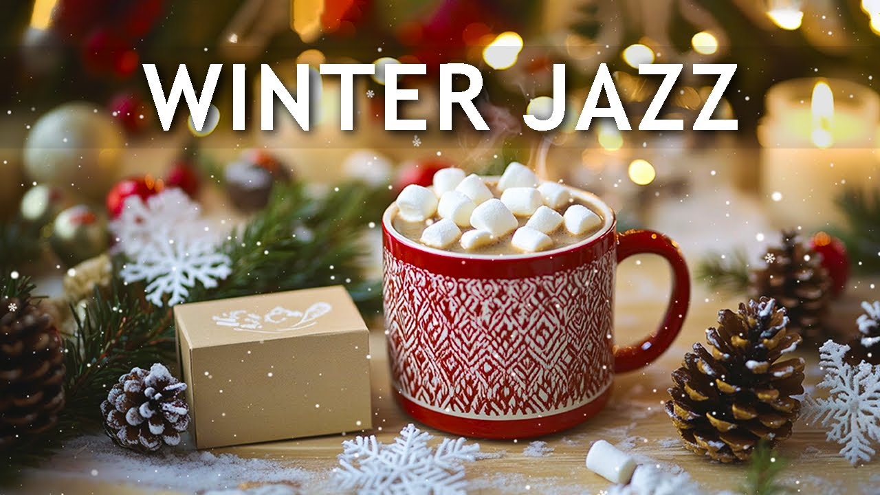 Cozy Winter Jazz 🍵Relaxing Elegant Coffee Jazz Music and Smooth Bossa Nova Piano for Positive Moods