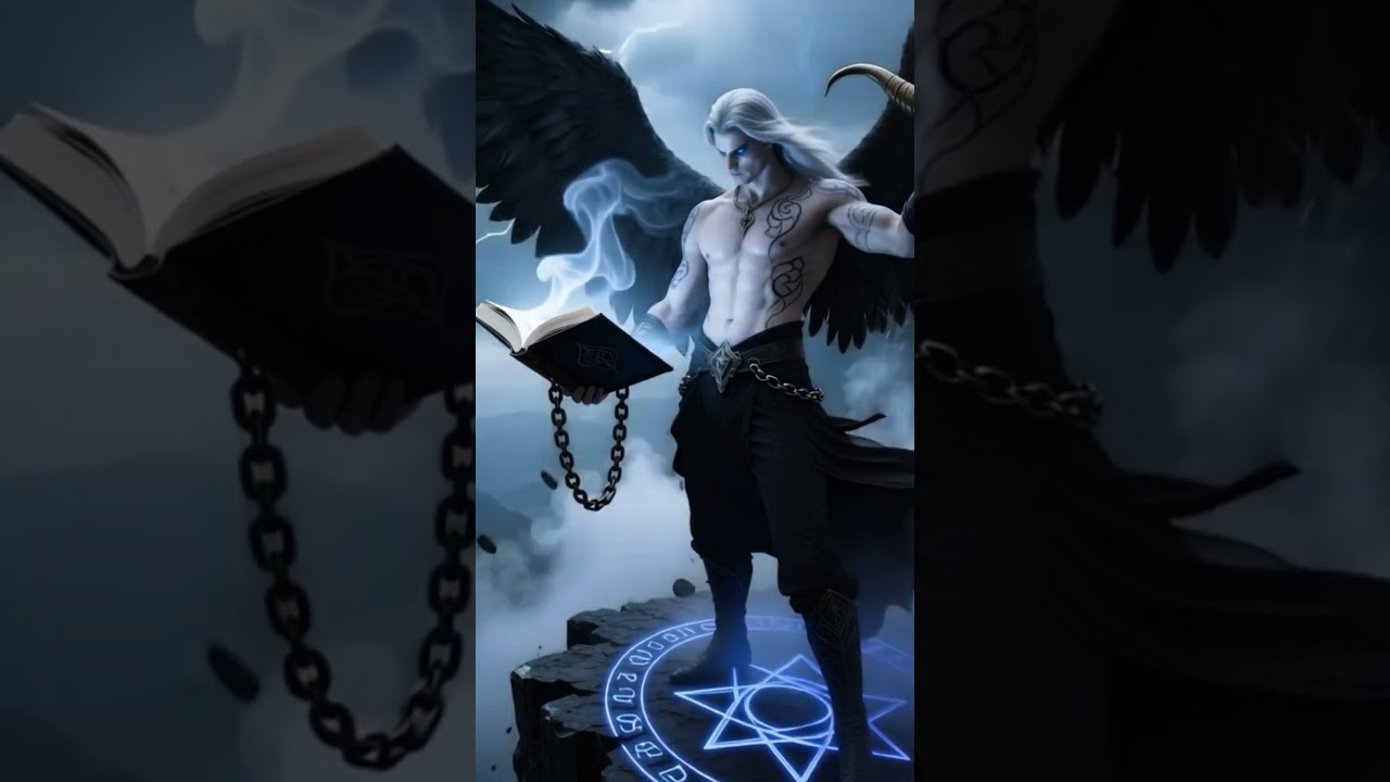 Azazel &ndash; Keeper of Forbidden Secrets 👁️🔥 | Fallen Angel  #angel #ai