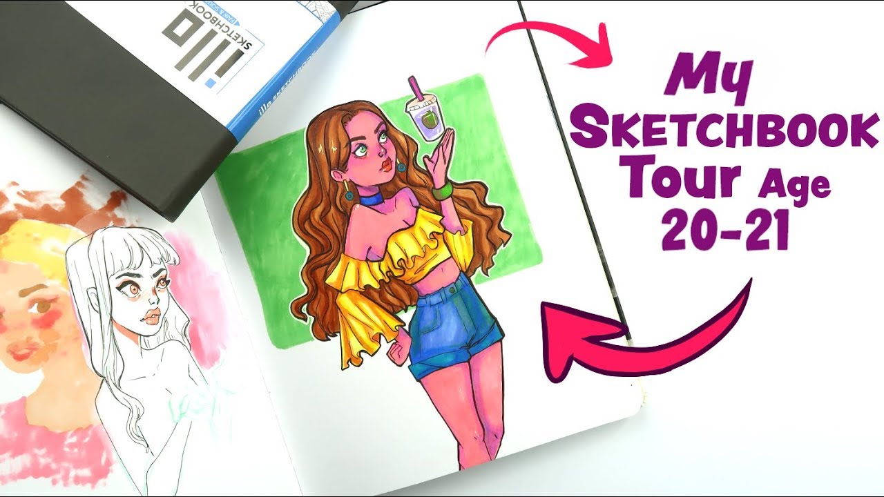 MY SKETCHBOOK TOUR - I've been working on for 4 Months | my progress