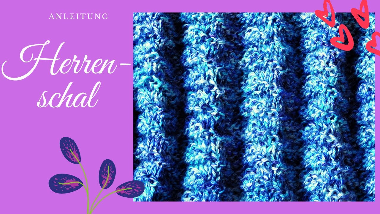 Herrenschal Muster - Anleitung