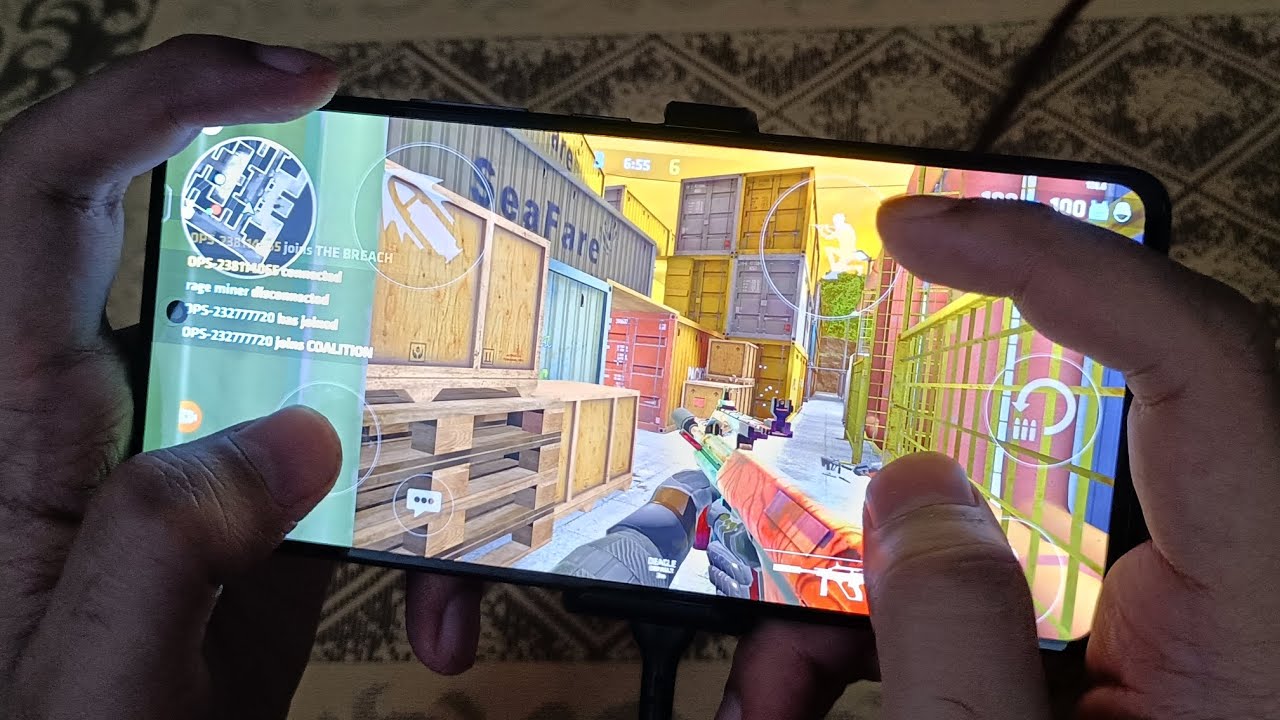 Critical Ops 4 Fingers Claw Handcam + Settings Android 120Fps