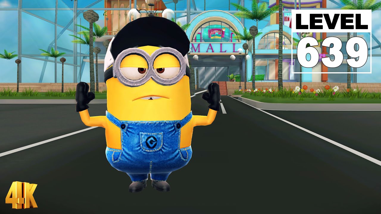 Minion Rush Referee minion near miss 80 times at The Mall - Level 639 4K