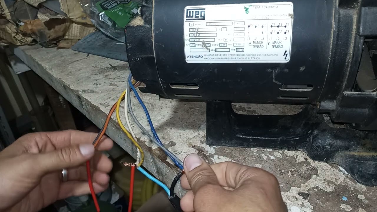 como ligar motor para piscina wge 220 trifásico para 220 monofásico com capacitor