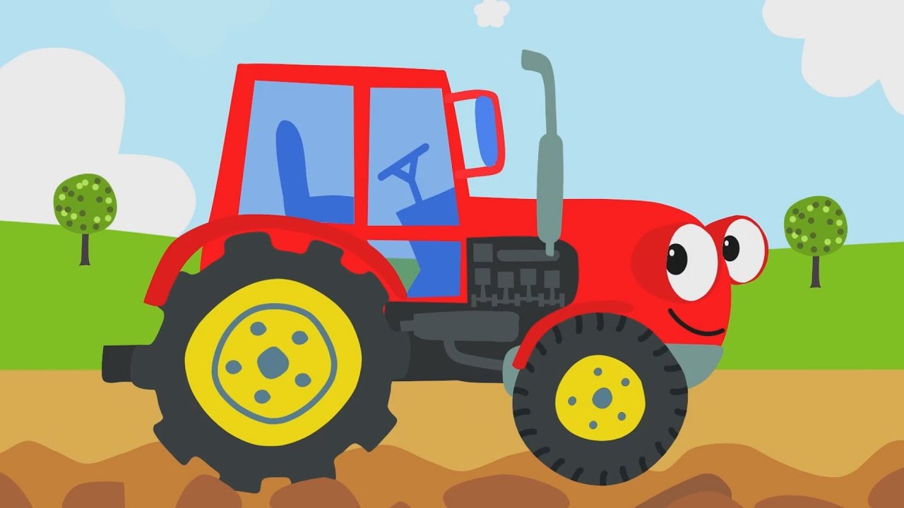 Kinderlieder - ein lustiges Lied f&uuml;r Kinder &uuml;ber einen flei&szlig;igen Traktor, der allen gerne hilft.