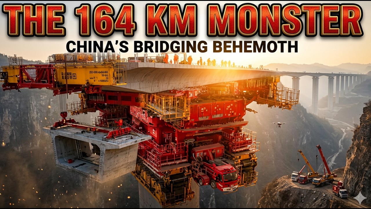 Danyang–Kunshan Grand Bridge Construction with Heavy Equipment – ​​The Longest Bridge in the World!