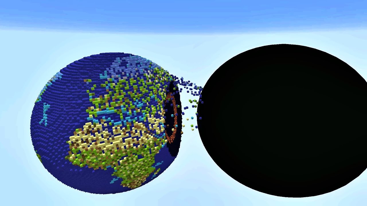 Black hole Eats Earth Minecraft