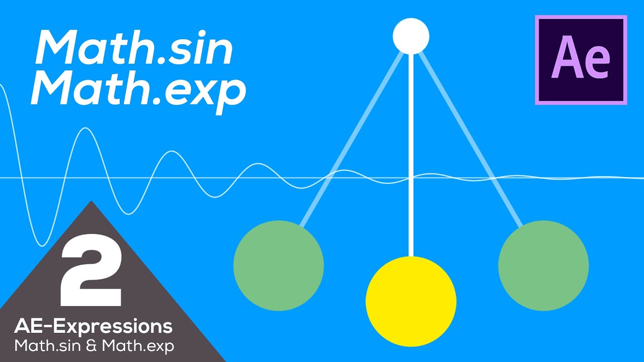 AE - After Effects - Pendulum Swing Animation - Math Expressions