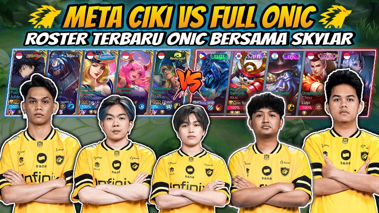 Nabrak Roster Full Onic Bersama Skylar !! Match Seru Meta Ciki Vs Full Onic di Awal Season 🔥