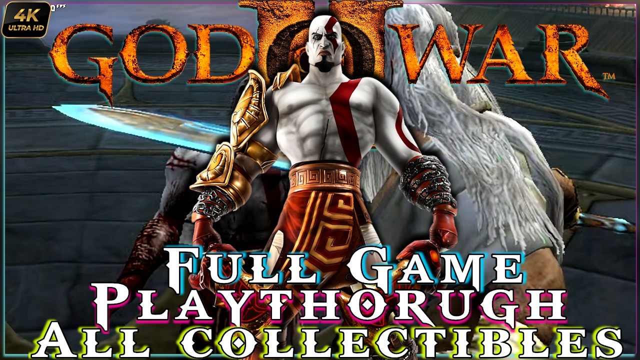 God Of War 2 Remastered Full Game Playthrough 2026 - GOW 2 PS2 God (Hard) Full Gameplay
