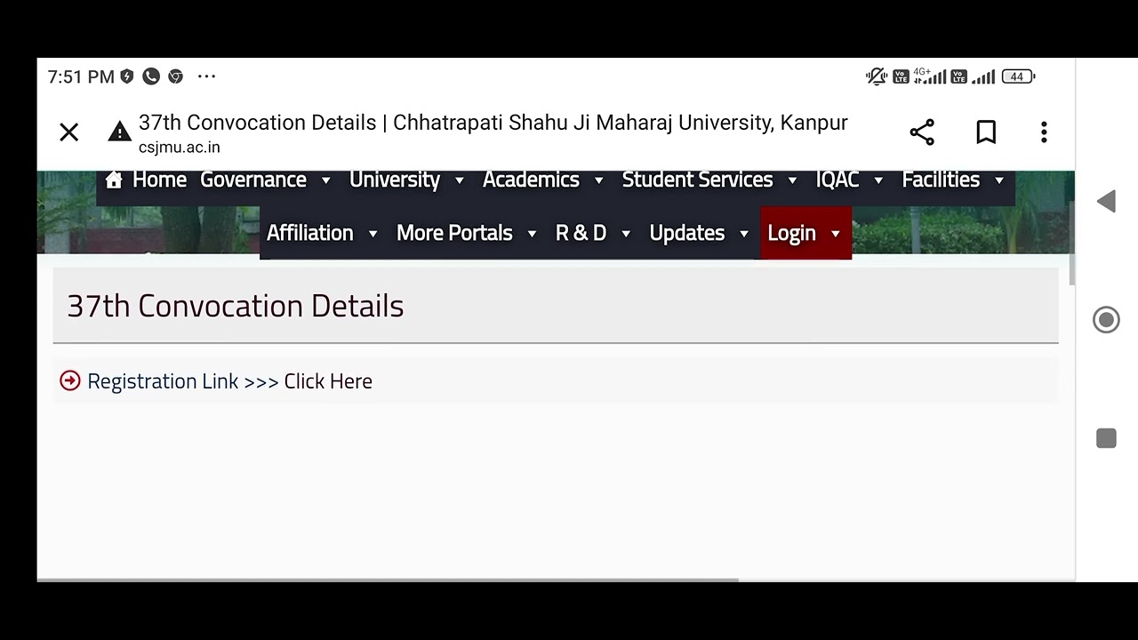 csjmu latest news, csjm university notice, kanpur university convocation registration