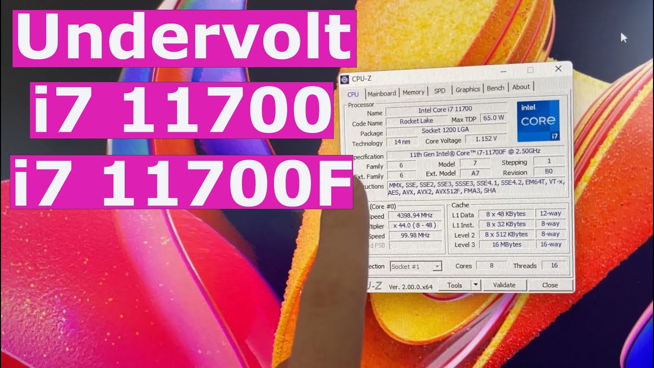 Понижайте напряжение на i7 11700 и 11700F для повышения производительности! &mdash; Руководство