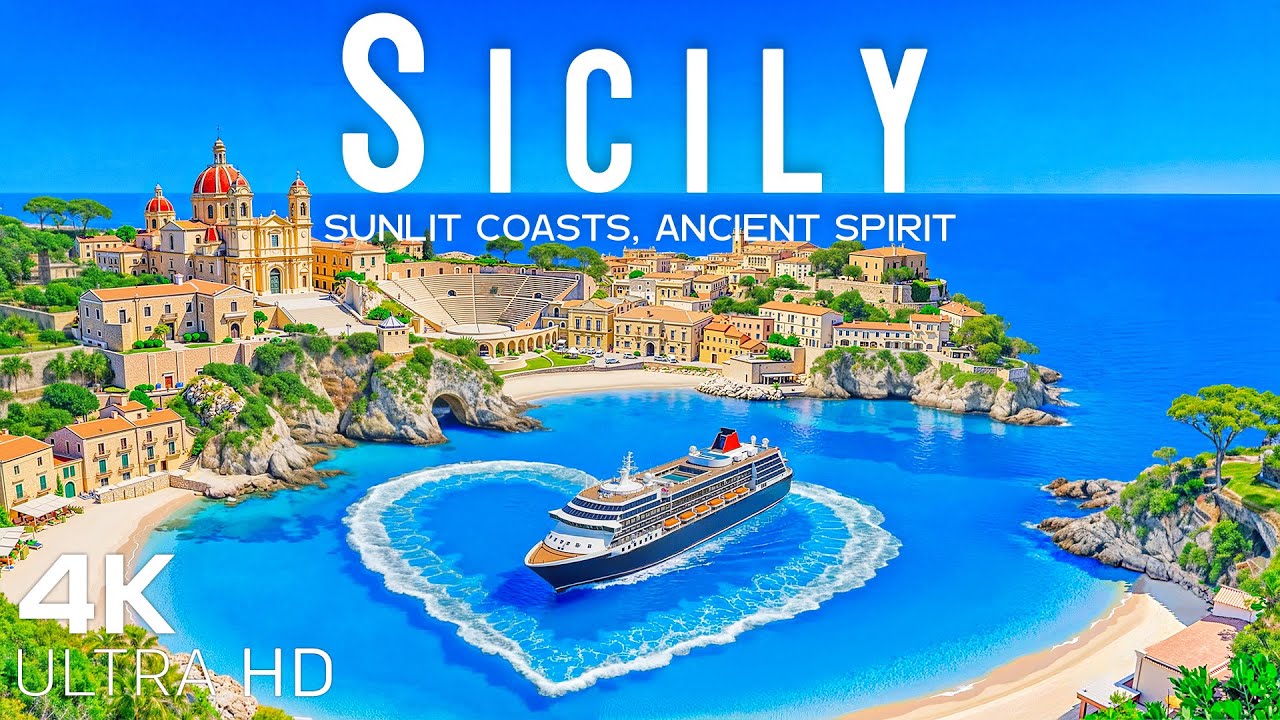 [4K] Sicily 2026 🇮🇹 Explore Sunlit Coasts & Mediterranean Charm with Deep House Chill