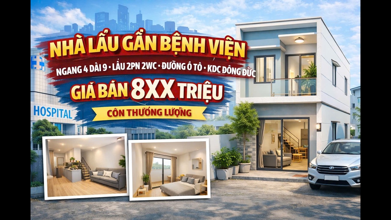 bán nhà giáp HÓC MÔN 8xx triệu 4x9 lầu 2pn2wc đường oto kdc đông đúc liên hệ 0344.552.639 xem nhà