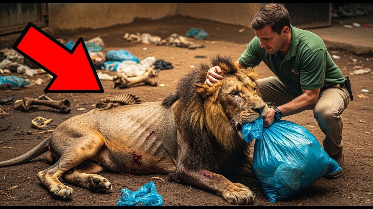 Burned Lion Found in Garbage — What Happened Next Is Terrifying