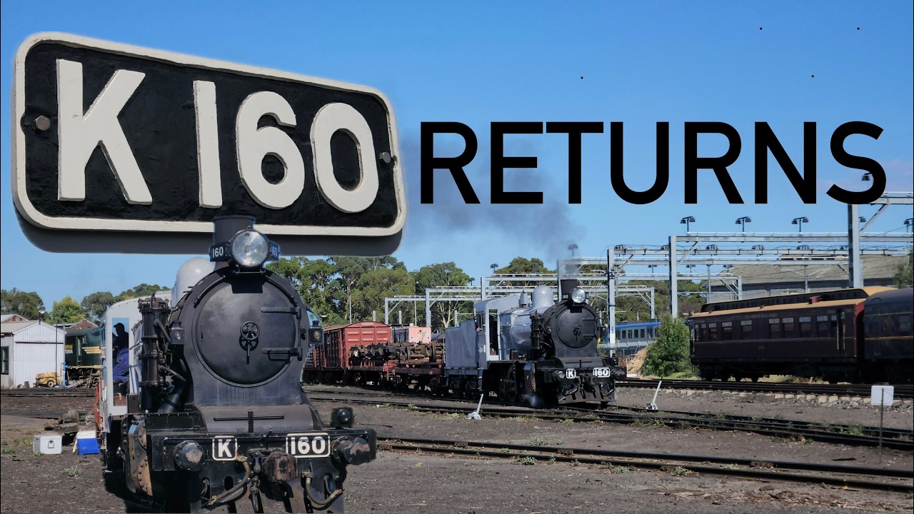 K160 RETURNS TO STEAM! (K160 at the 2026 Newport Workshops Open Days)