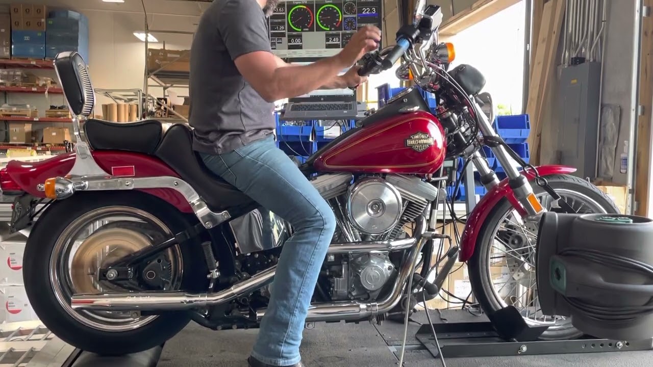 1984 Harley Davidson FXST Softail Dyno run.