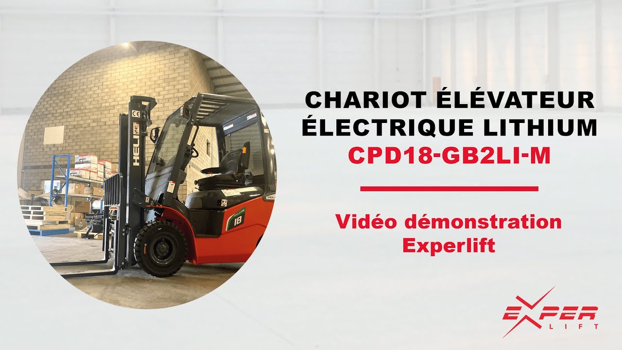 Chariot élévateur électrique Lithium CPD18-GB2LI-M - Heli