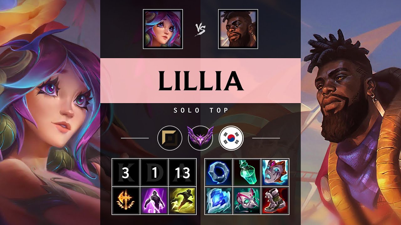 Lillia Top vs K'Sante - KR Master Patch 25.15