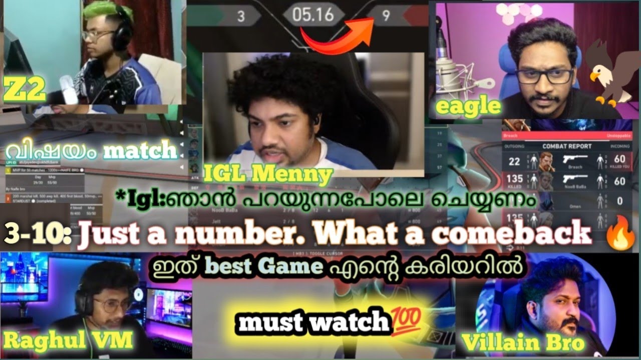 What a comeback Match💫 |Eagle🦅, Menny, villain bro, Raghul, Z2😇|IGL Menny 💫 |Extreme comeback match🔥