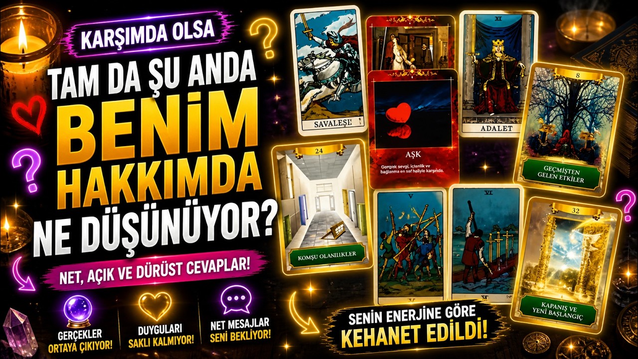 Aklımdaki Kişi Tam Da Şu Anda Benim Hakkımda Ne Düşünüyor? #tarot #keşfet #minimaltarot 