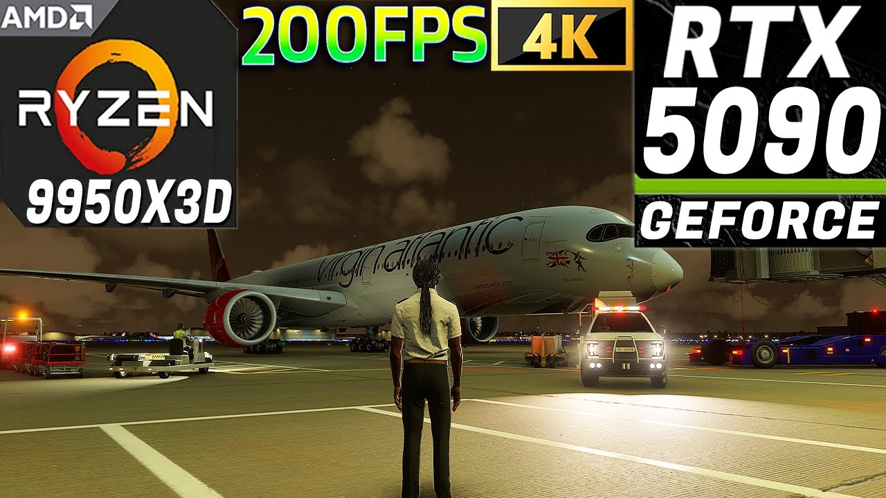 Flight Sim 2024 ~ A350 Night Flight SU4 ~ RTX 5090 + 9950X3D | 4K-ULTRA Graphics ~ Dallas to NewYork