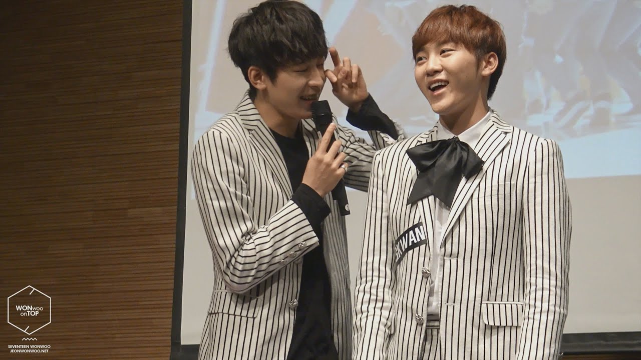 20151024 청량리 팬싸인회 - 세븐틴 원우 (SEVENTEEN WONWOO) 귀요미플레이어 + 사투리상황극 직캠