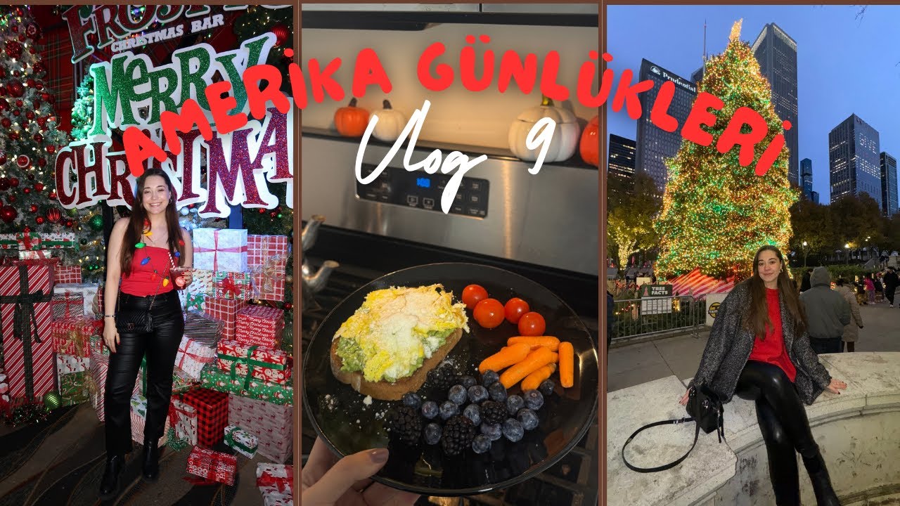 Yılın son günleri | Haftalık vlog (Yüksek Lisans, Market,  meal prep) #amerikadayalnızyaşamak
