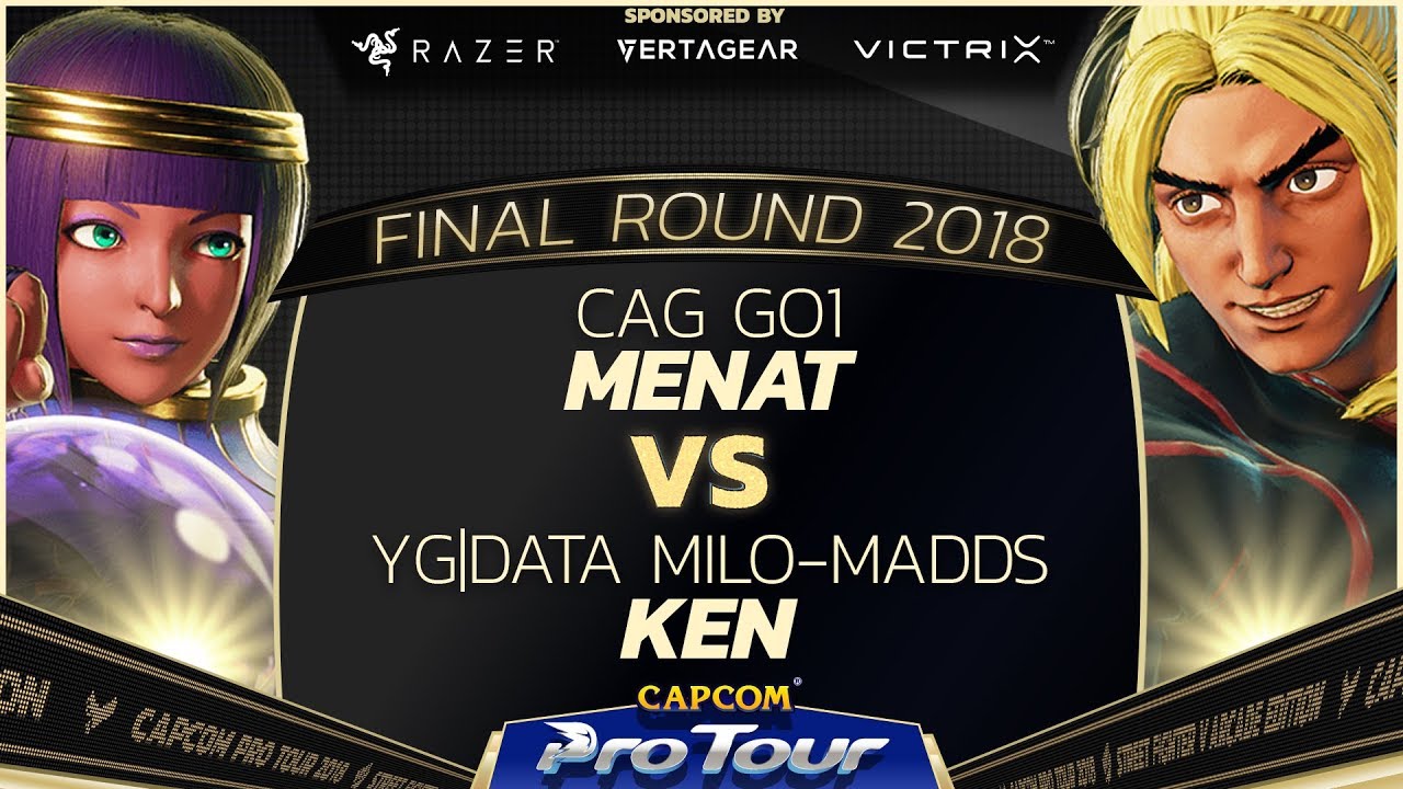 CAG GO1 (Menat/Chun-Li) vs. YT DATA Milos-Madd (Ken) - Pools - Final Round 2018 - SFV - CPT 2018