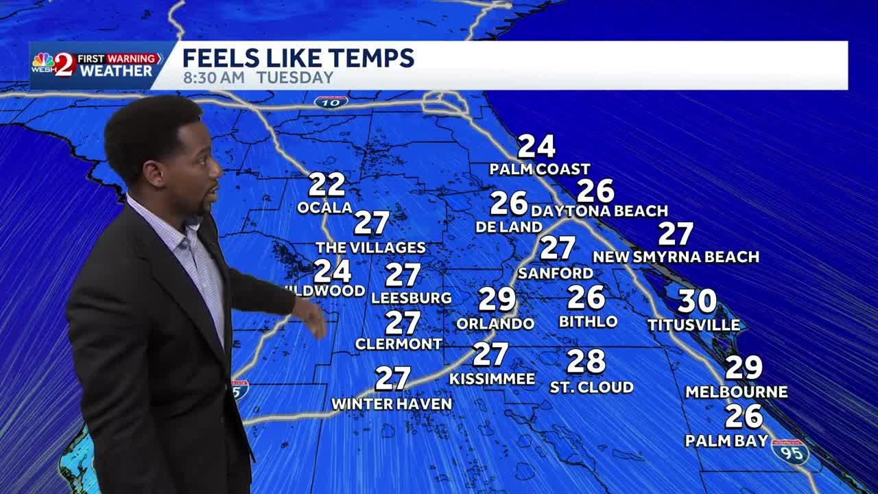 Hot weekend then a drastic drop in temps in Central Florida
