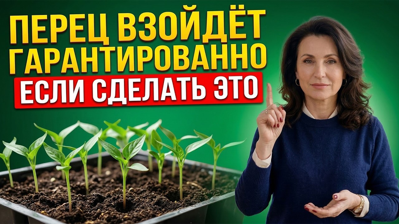НЕ ВСХОДИТ СЛАДКИЙ ПЕРЕЦ?! ВОТ КАК ПОЛУЧИТЬ ГАРАНТИРОВАННЫЕ ВСХОДЫ!
