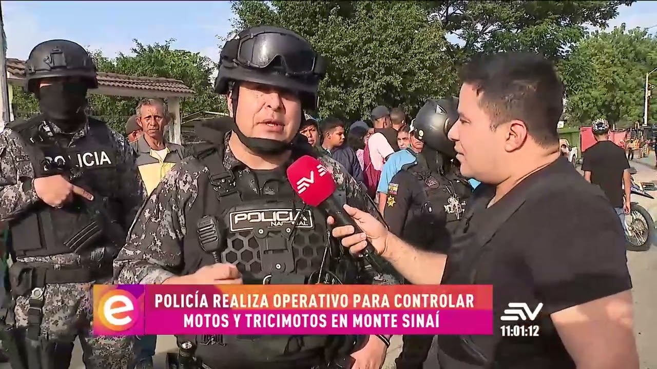 Policía realiza operativo para controlar motos en Monte Sinaí | En Contacto | Ecuavisa