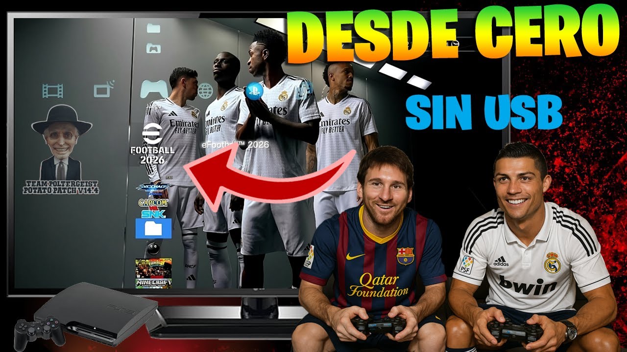 GUIA Cómo INSTALAR Desde CERO eFootball 2025 en PS3 | Potato Patch v14.4 PKG