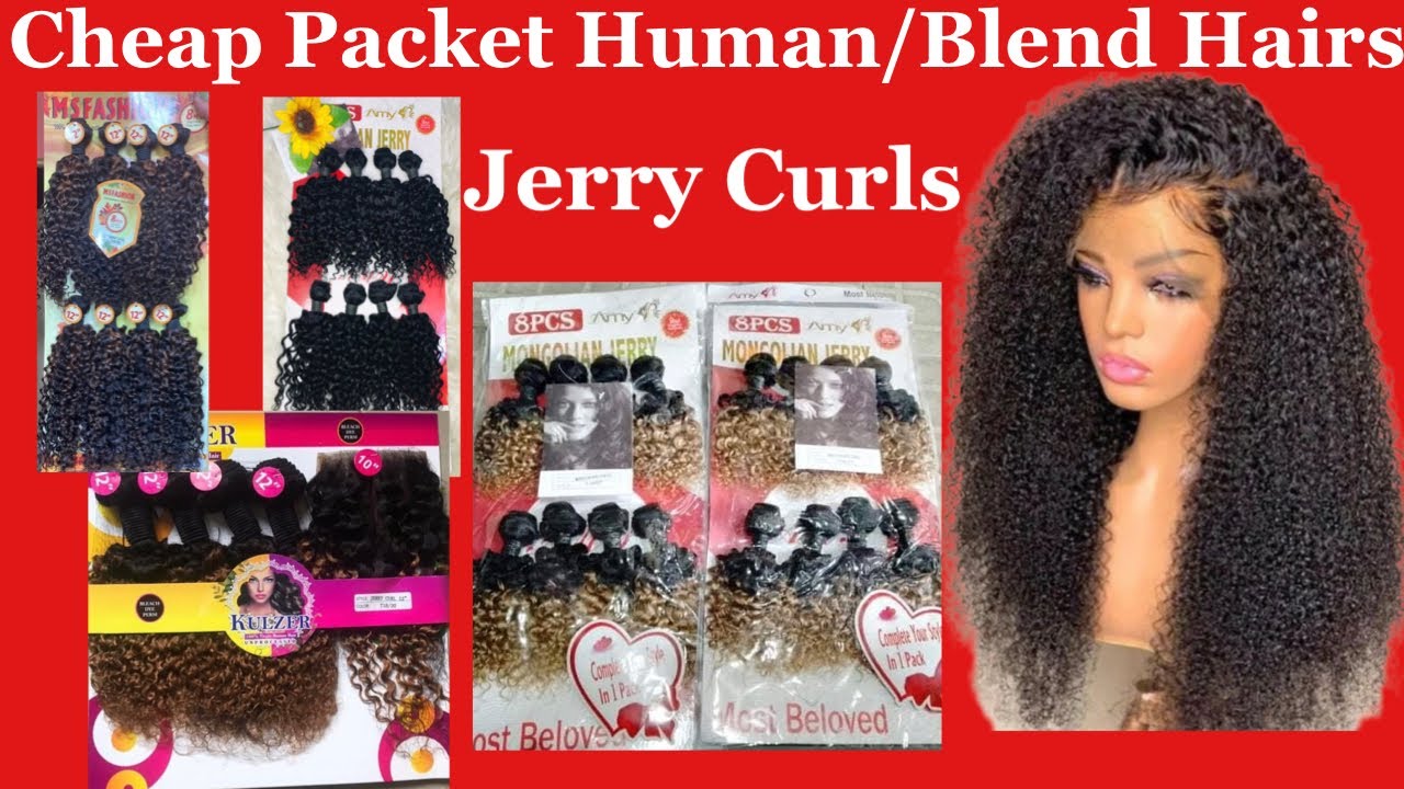 Cheap Jerry Curls Packet Human/Blend HairsThe Prices Will Shock You 😳