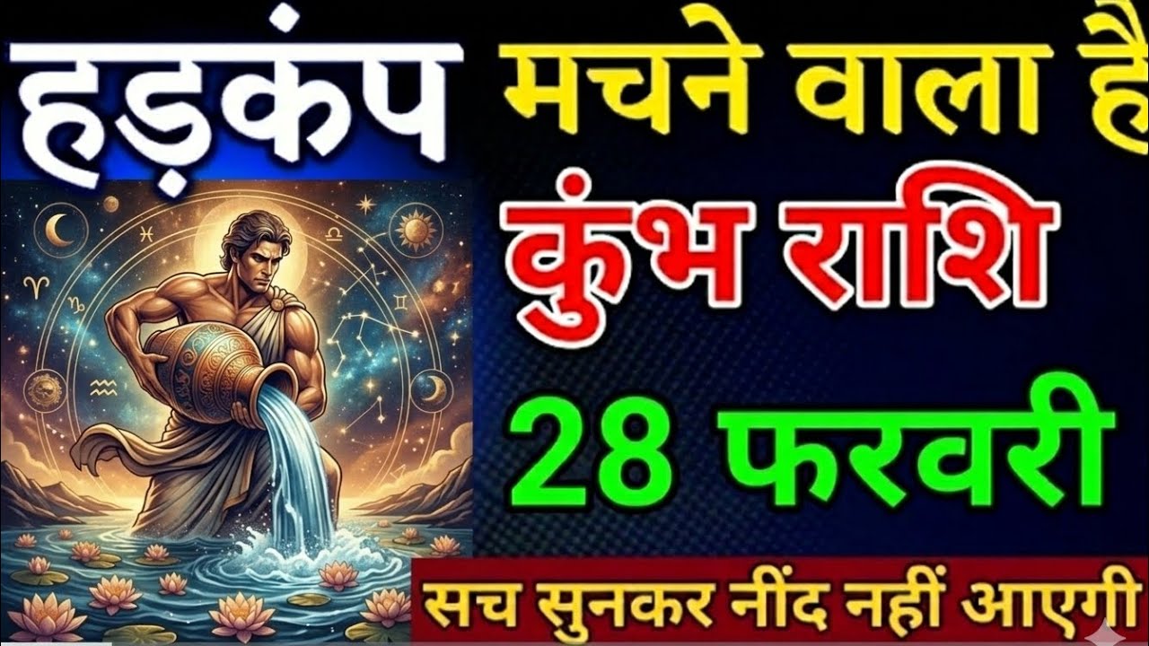 कुंभ राशि 28 फरवरी हड़कंप मचने वाला है सच सुनकर नींद उड़ जाएगा #kumbhrashi #viral 