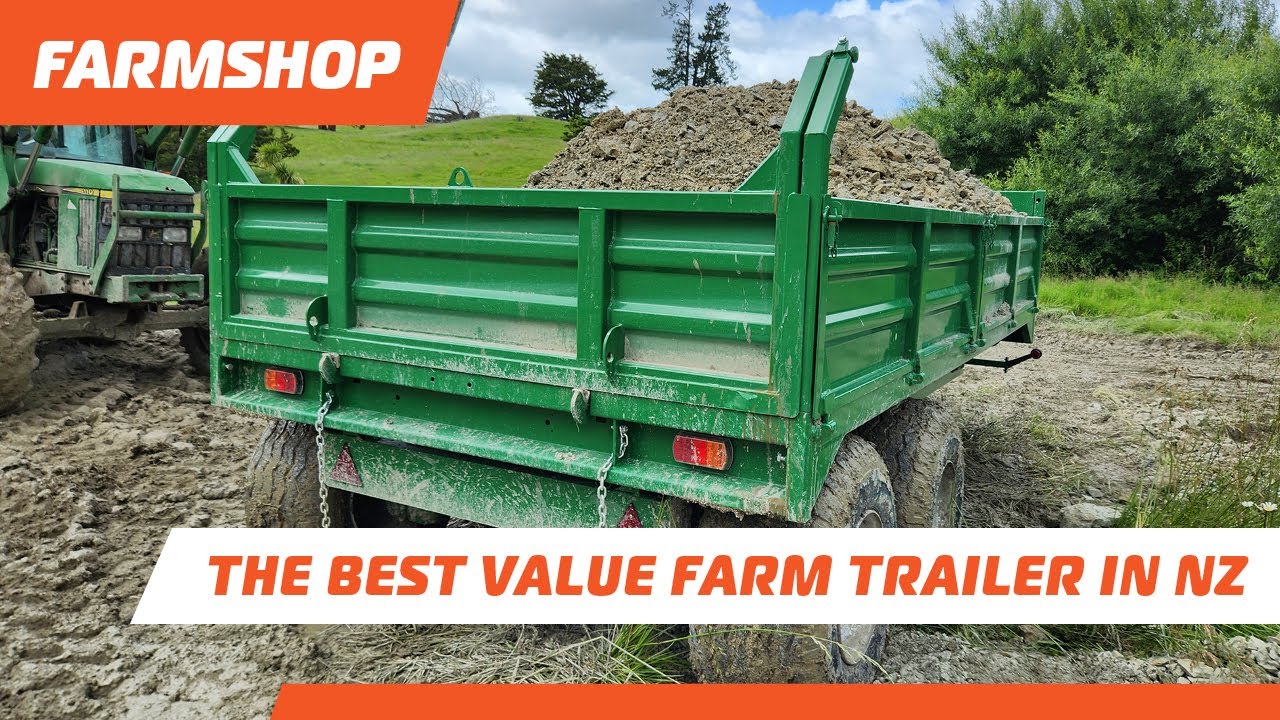 The best value farm trailer in New Zealand, Cashels drop side multi purpose trailers