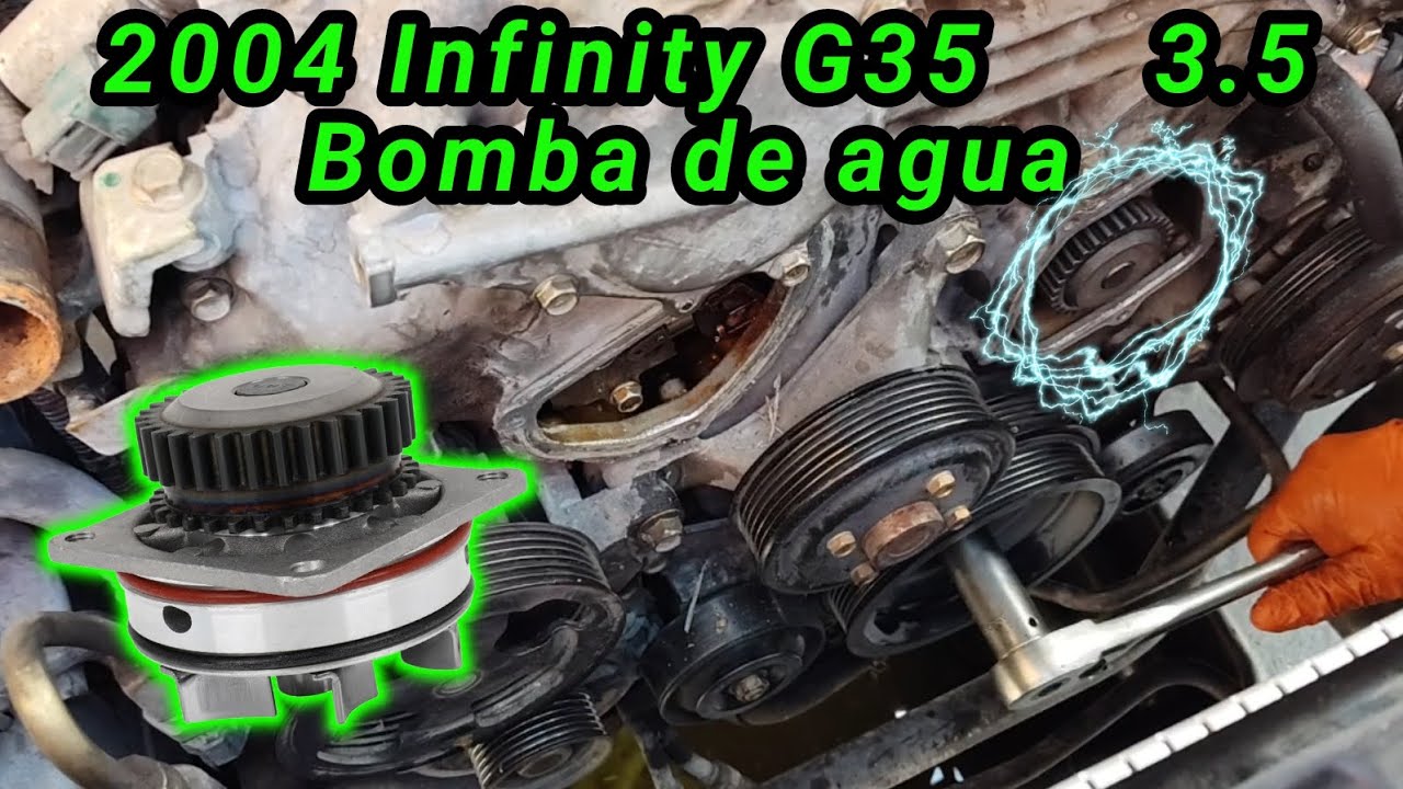 2004 Infinity G35 3.5 Cómo cambiar la bomba de agua ( How to change the water pump )