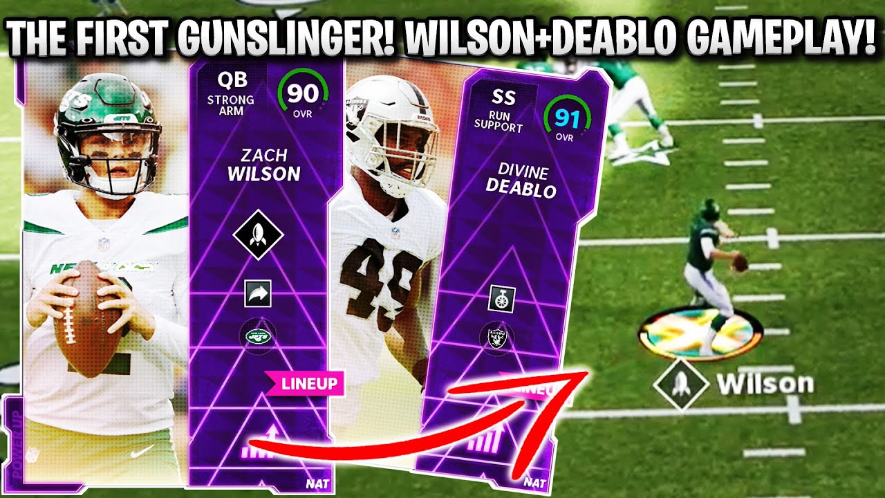 THE 1ST GUNSLINGER QB! RISING STARS ZACH WILSON AND DEABLO GAMEPLAY! | MADDEN 22 ULTIMATE TEAM
