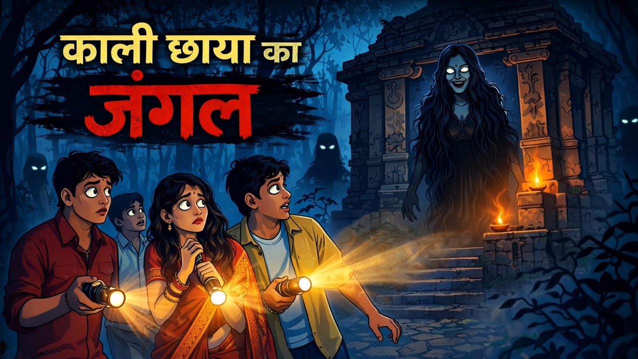काली छाया का जंगल 😨😈 #horrorstories #hindihorror #horror #bhootstory #bhoot #ViralHorrorStory