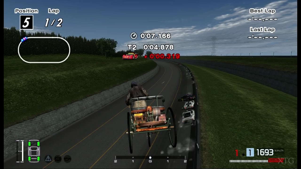 [#396] Gran Turismo 4 - Mercedes-Benz Patent Motor Wagen 1886 Race PS2 Gameplay HD