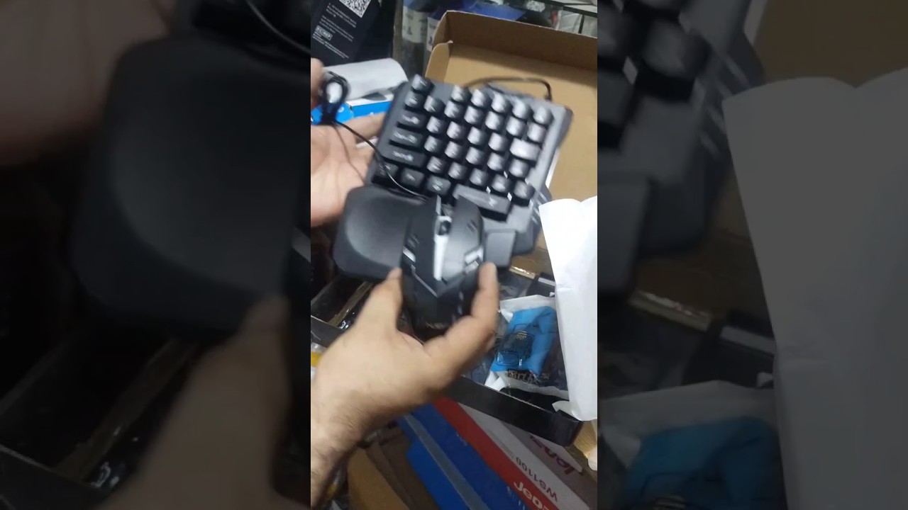 5 In 1 Combo Gaming Keyboard mouse set Wireless Bluetooth Kit #gaming #gadget