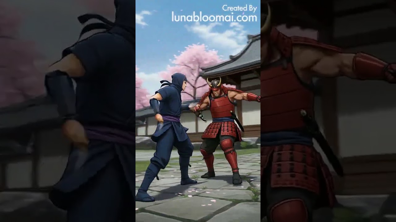 Epic Ninja vs Samurai Showdown! Anime-Style Battle You Can't Miss 🔥